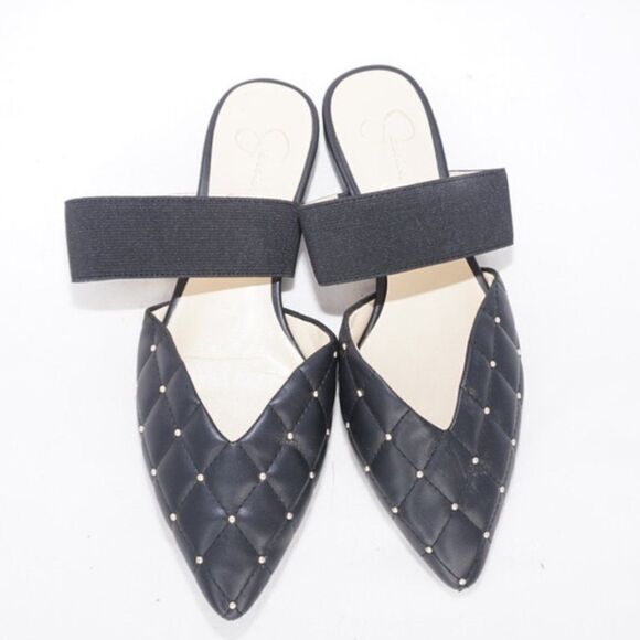 Jessica Simpson Black Lietra Pointed Toe Flats, Size 6 - Picture 2 of 8